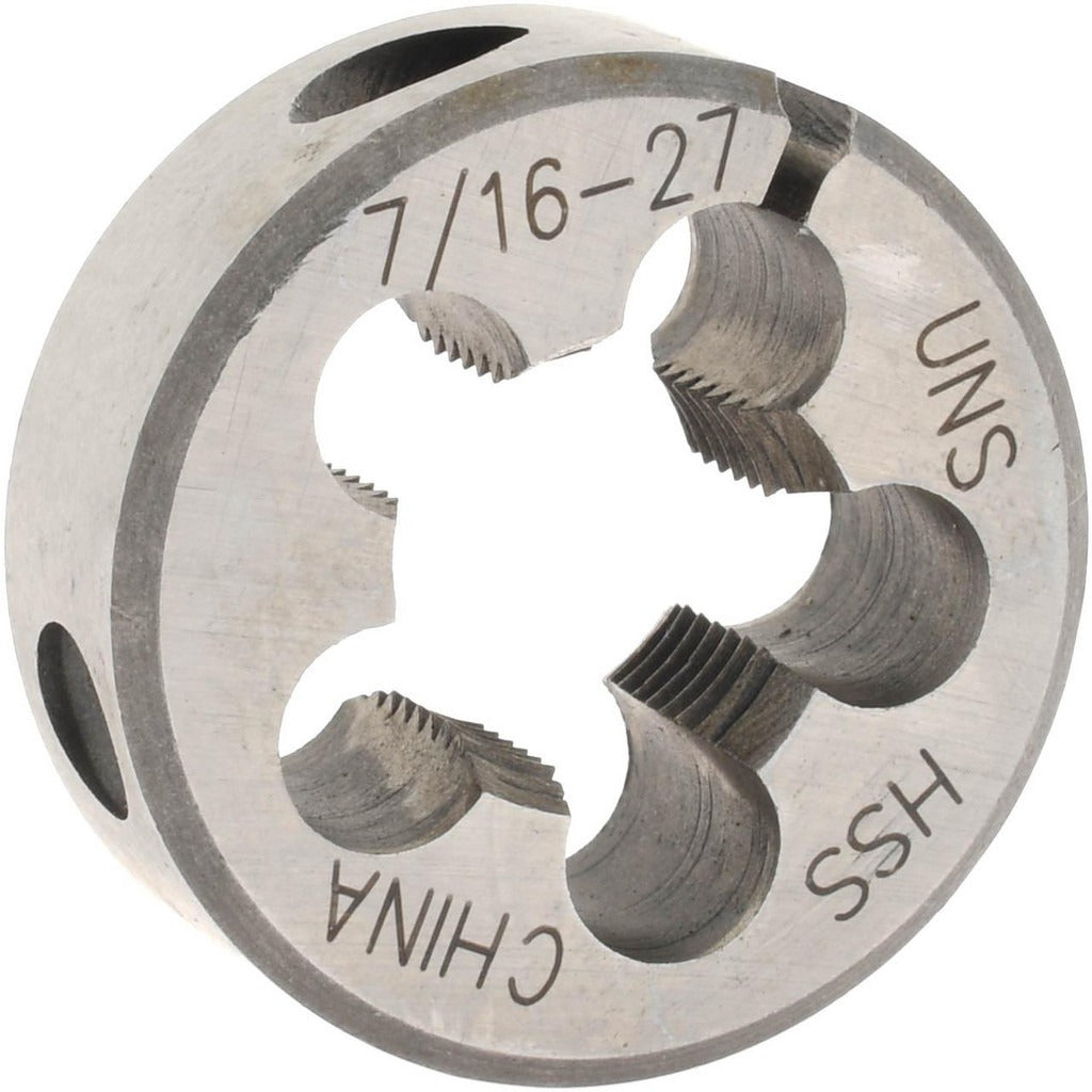 VALUE COLLECTION Value Collection 315-1154 Round Die 7/16-27 1 in Od Hss
