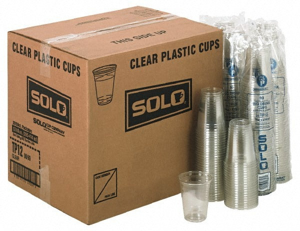 SOLO Solo DCCTP12CT 12 Oz Clear Plastic Cold Cups 1000 Pack