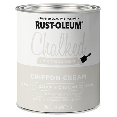RUST-OLEUM Rust-oleum 329598 Chalked Paint 30 Oz Chiffon Cream