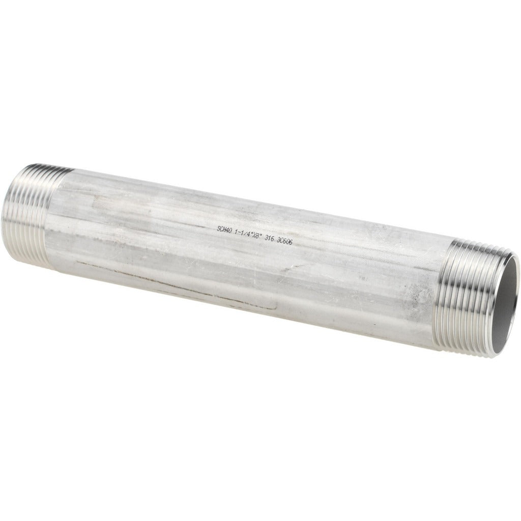 VALUE COLLECTION Value Collection 6BN11/4X8 Ss Pipe Nipple Sch 40 Npt