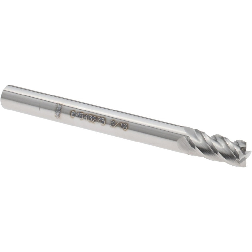 ACCUPRO Accupro 12179000 Square End Mill 3/16 Inch 4 Flute Carbide