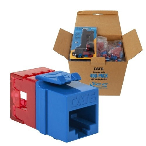 ICC Icc IC107F6VBL Cat 6 Hd Keystone Module Blue 400 Pack