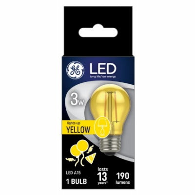 GE G E Lighting 93116860 Led A15 Bulb 3W Yellow 2700K