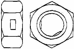 VALUE COLLECTION Value Collection CLNFI21000-025BX Hex Lock Nut 1-14