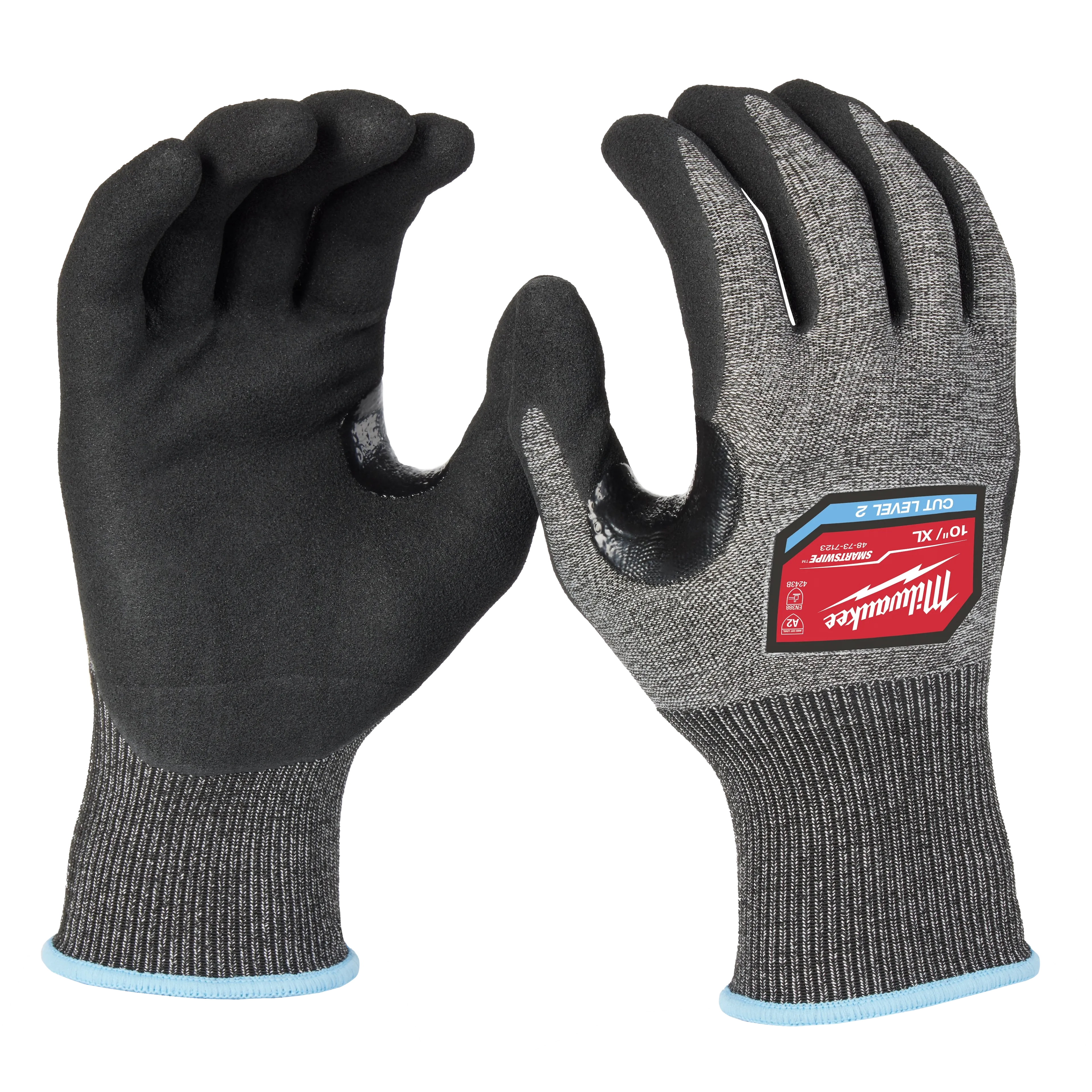 MILWAUKEE Milwaukee 48-73-7123 Gloves High Dexterity Nitrile Cut Level 2 XL