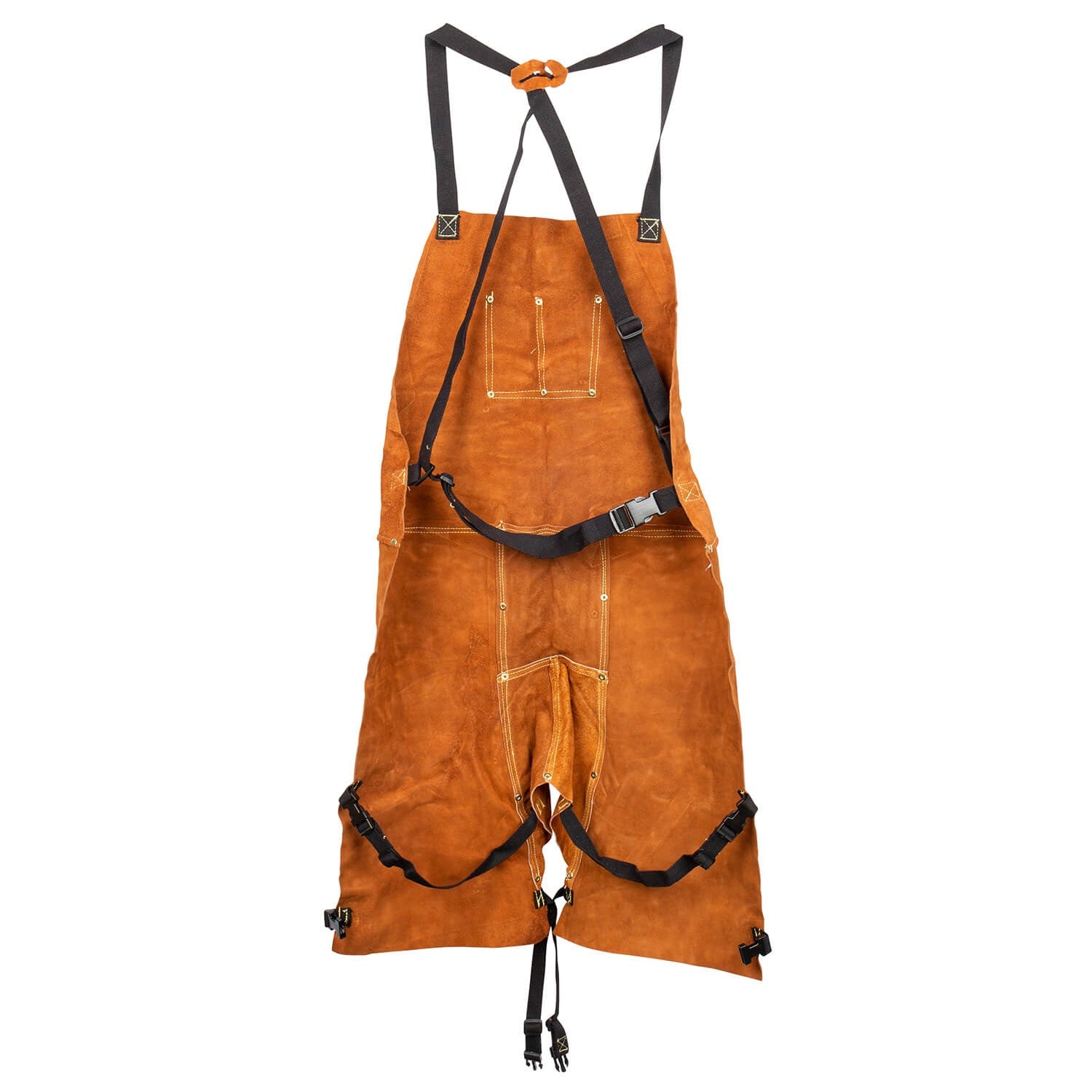 TILLMAN Tillman 3837 Premium side split cowhide leather split leg bib apron (24 x 36)