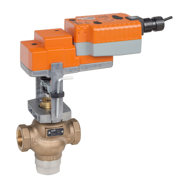 Belimo G320B-K+SVKX24-MFT Globe Valve 0.75 3 Way 6.75 Cv w/ Electronic Fail-Safe 24V MFT