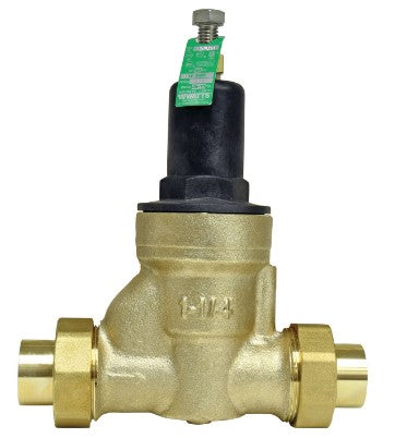 Watts 9801 Lead Free Copper Silicon Water Pressure Reducing Valve Double Union Solder