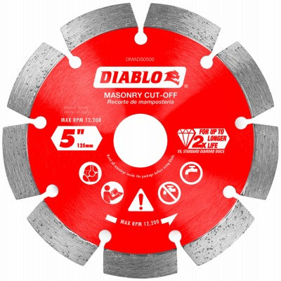 DIABLO Freud DMADS0500 Diamond Segmented Masonry Disc 5 in 5-pack