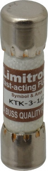 EATON Cooper Bussmann KTK-3-1/2 Fast-acting Fuse 3.5A 600V
