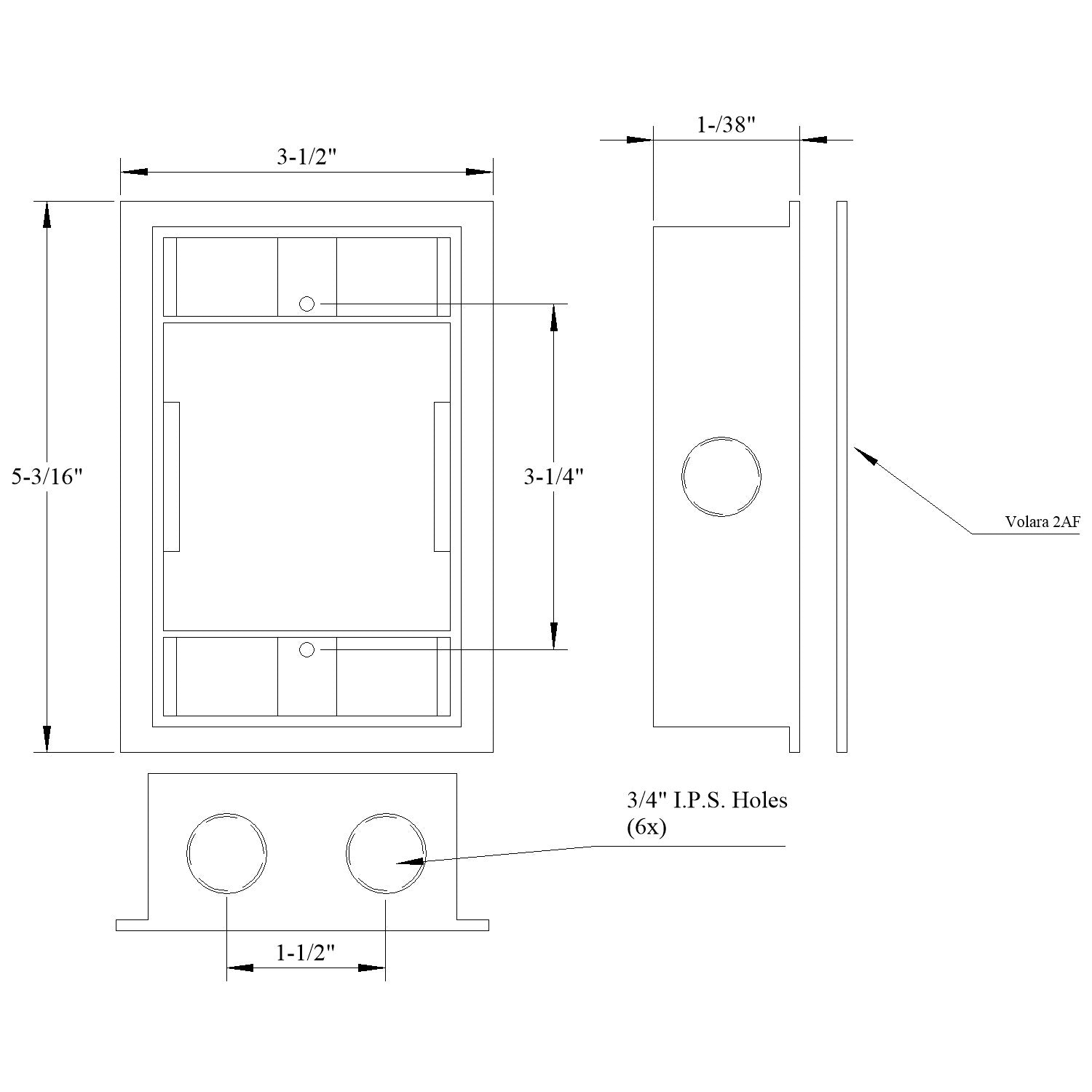 MULBERRY METAL PRODUCTS Mulberry Metal Products 30289 Flanged box extension (6) 3/4 inch outlets