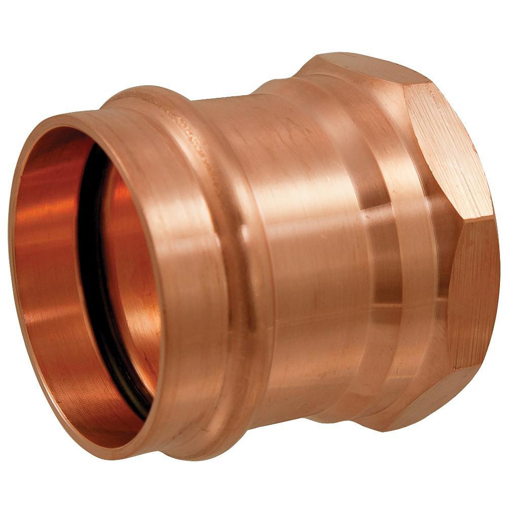 NIBCO 9024750PC Press System® 1/2 x 3/4 in. Copper Press Female Adapter