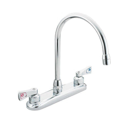 Moen 8287 M-Dura Two Handle Kitchen Faucet in Chrome Plated