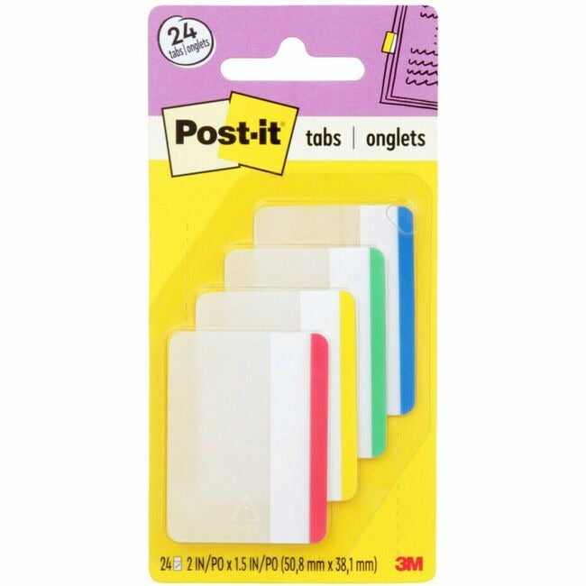 3M 3M MMM686F1 Post-it Durable Tabs 2 x 1.5 inches (24 pack)