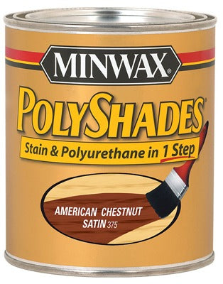 MINWAX Minwax 213754444 Polyshade American Chestnut Satin 0.5 Pint