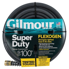 Gilmour 874001-1021 Flexogen Super Duty Hoses 5/8 in x 100 ft Gray