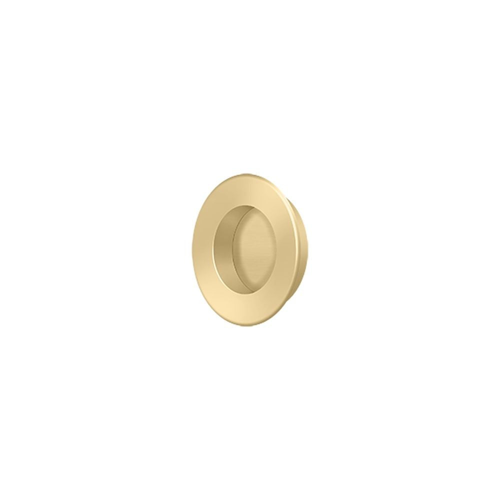 DELTANA Deltana FP178U4 Round Flush Pull Satin Brass