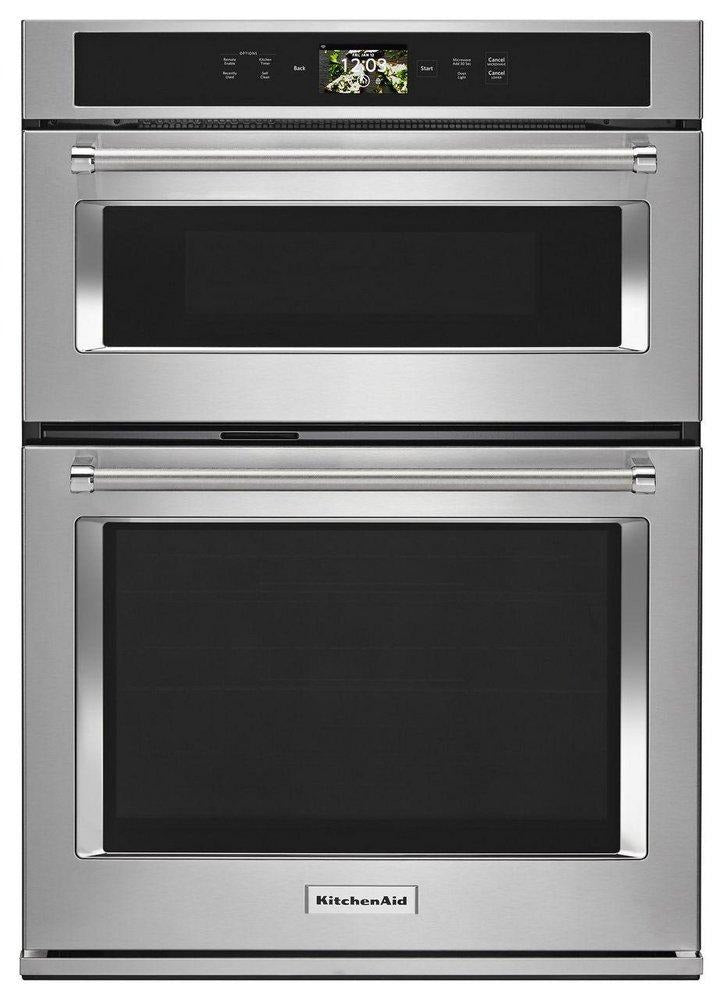 KITCHENAID Kitchenaid KOCE900HSS 240 V 30 in. 6.4 cu. ft. combo oven (KKOCE900HSS)