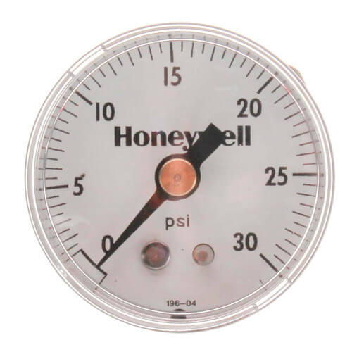 Honeywell 305965 Pressure Gauge 0-30 PSI 1-1/2 Inch