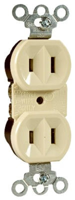 LEGRAND Pass Seymour 4025ICC20 Duplex Outlet 15A 125V Ivory 20-pack