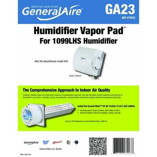 GENERAL FILTERS General Filters 7923 Replacement Humidifier Evaporator Pad (Each) GFIL7923