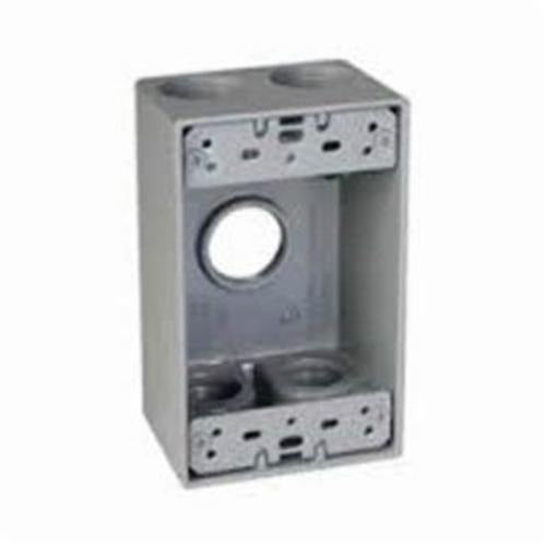 MULBERRY METAL PRODUCTS Mulberry Metal Products 30218 1-Gang Weatherproof Box 5-3/4 in Hubs (5-Outlet) (R-Dot IH5-2-LM)