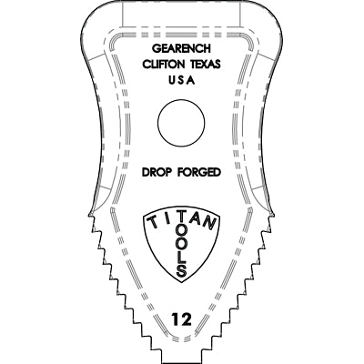 GEARENCH C121 Titan Chain Tong Replacement Part 1-Pair Jaws Used with C12-P