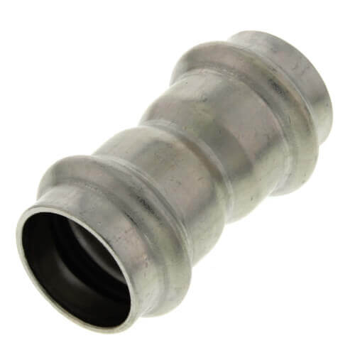 VIEGA Viega 85327 ProPress 304 Stainless Coupling w/ FKM Seal - No Stop (P x P)