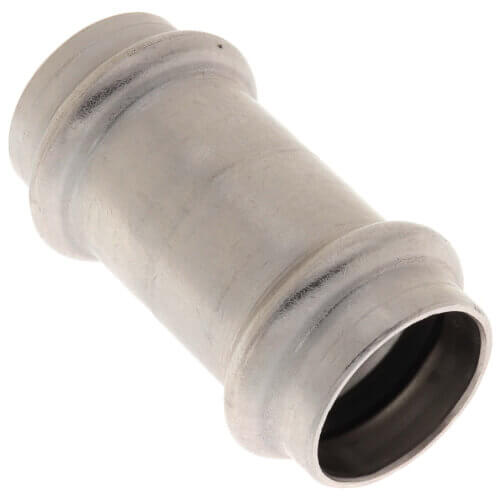 VIEGA Viega 85327 ProPress 304 Stainless Coupling w/ FKM Seal - No Stop (P x P)