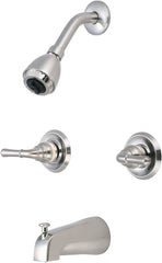 Pioneer P-1230-BN Two Handle Tub/Shower Set PVD Brushed Nickel