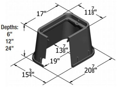 CARSON Carson 14191244 Underground Utility Flush Mount Box