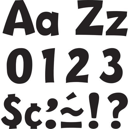TREND Trend Enterprises TEP79741 4 Inch Black Letter Set Pack 3