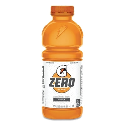 Gatorade 4318 G Zero Sugar Ready-to-Drink Thirst Quencher 20 oz Bottle Orange