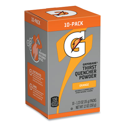 Gatorade 4701 Thirst Quencher Instant Powder Sports Drink Mix Powder 16.9 oz Yield Orange