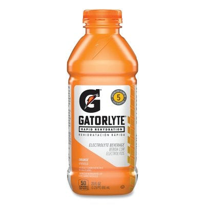 Gatorade 4790 Gatorlyte Electrolyte Beverage Orange 20 oz 12 ct