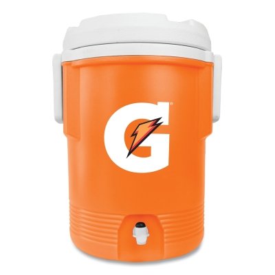 Gatorade 50425SM-23 Beverage Cooler 5 Gallon Orange White Includes Spigot