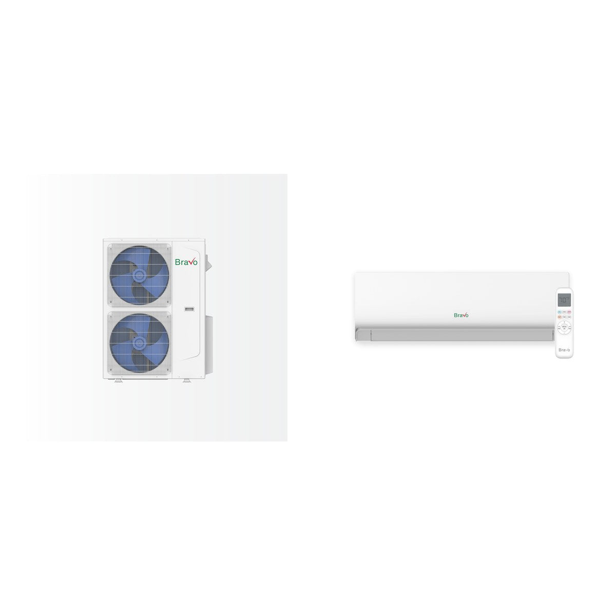 BRAVO ROMA BRAVO ROMA 24000 BTU R-32 23 SEER2 2-Zone Wall-Mounted Mini Split System