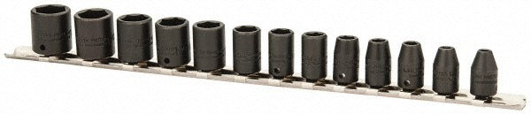 PROTO Proto J69206 Impact Socket Set 13pc 1/4 in Drive Metric