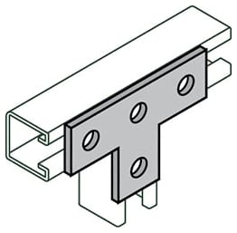 Anvil 2400213100 5-3/8 In Long X 1-5/8 In W Fig As 714 Carbon Steel 4-Hole Tee Plate Galvanized