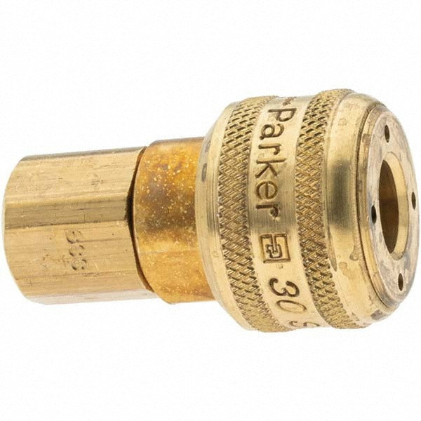 PARKER Parker B33-787 Pneumatic Hose Coupler 1/4 in Brass