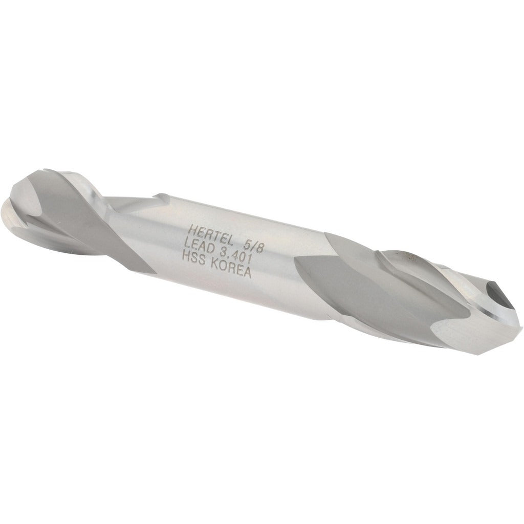 HERTEL Hertel E211204001 Ball End Mill 0.625in 2 Flute Hss