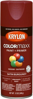 KRYLON Krylon K05560007 Satin Spray Paint Burgundy 12 Oz