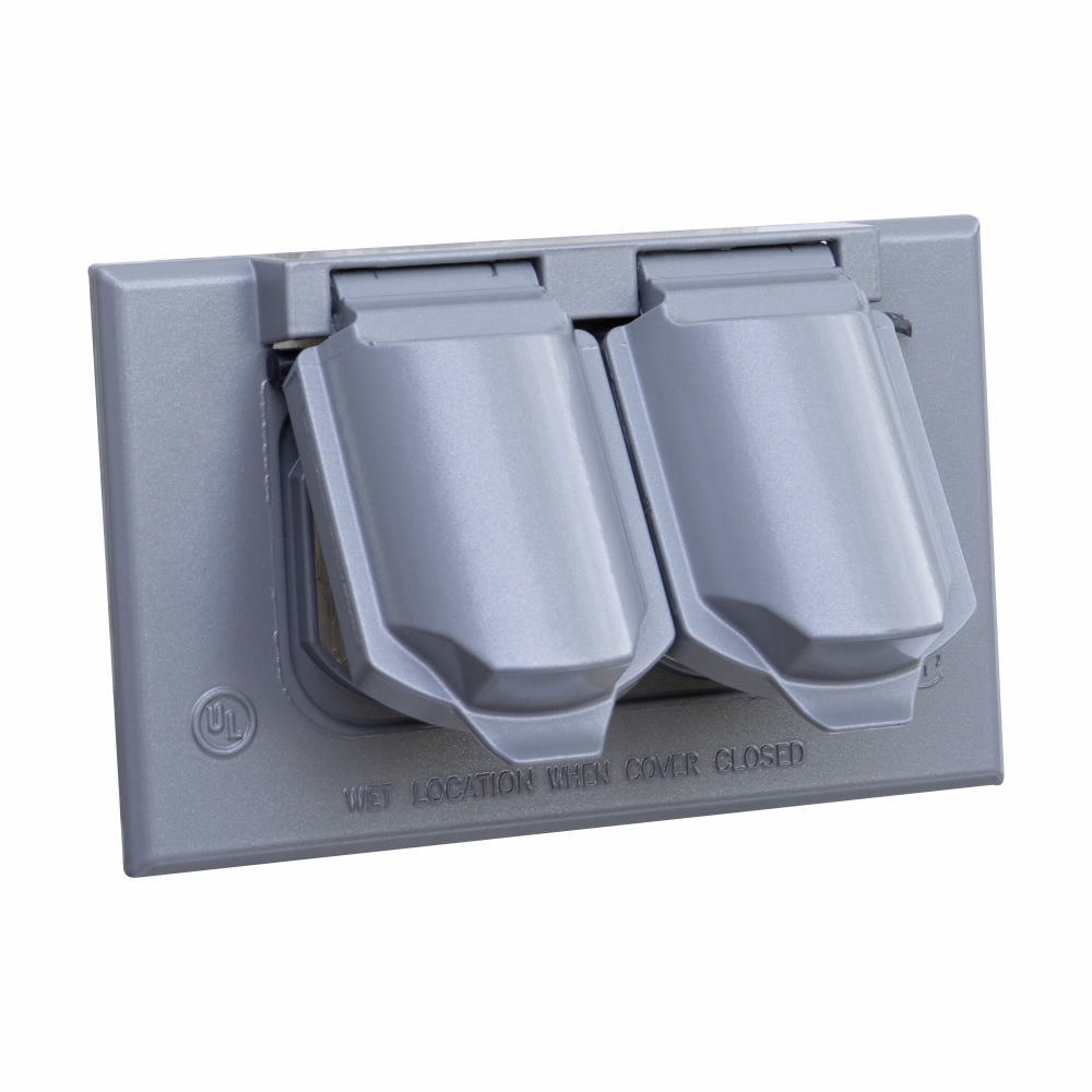 Crouse-Hinds TP7206 Weatherproof Duplex Receptacle Cover