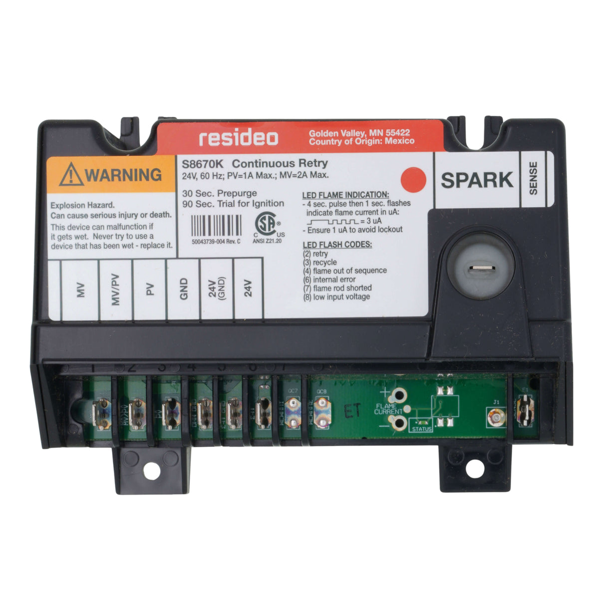 Lennox 30W34 S8670K3000 Ignition Control  (1) Replacement MPN