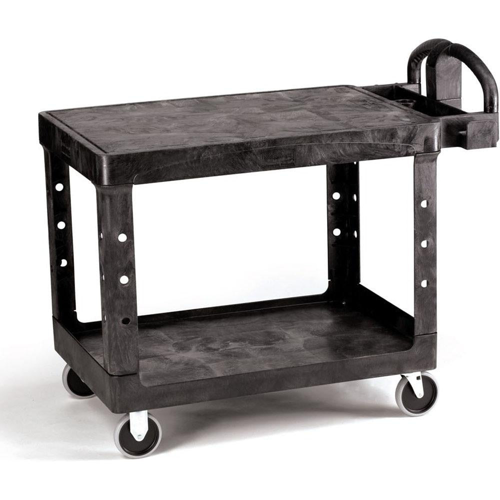 RUBBERMAID Rubbermaid FG452500BLA Utility Cart Plastic Black