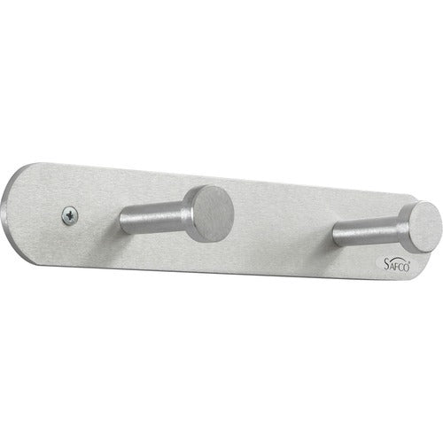 SAFCO Safco SAF4200 Wall Mount Coat Hook Rack Satin Aluminum