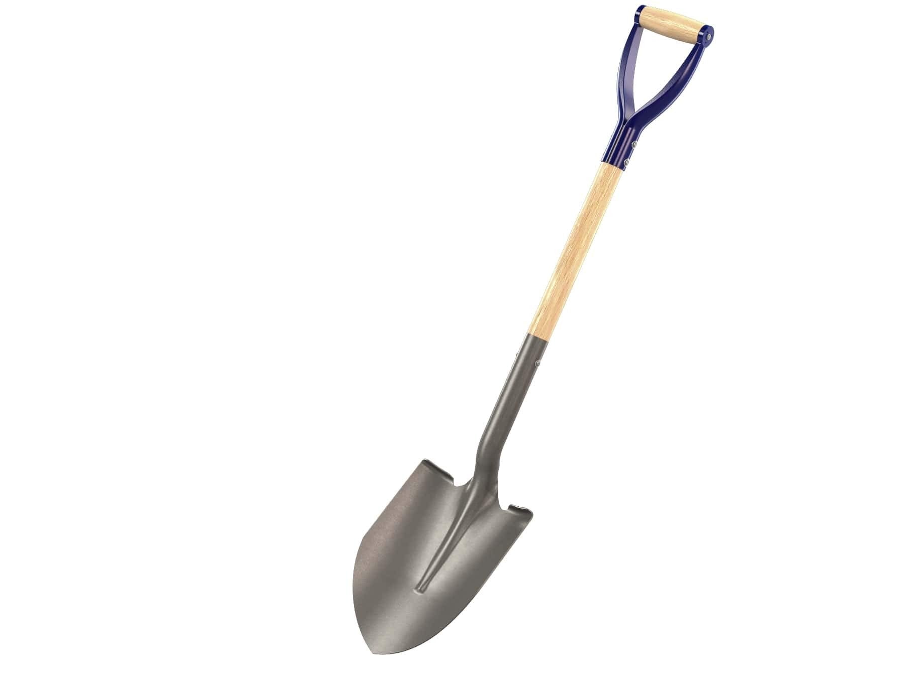 BON TOOL Bon Tool 14-256 Round Point Shovel 27-Inch D Handle (Pack 1)