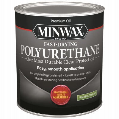 MINWAX Minwax 630154444 Ultra Flat Polyurethane 1 Quart Clear
