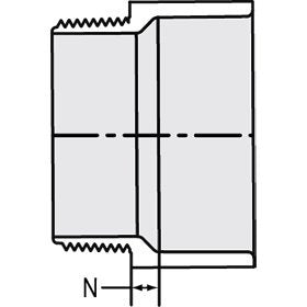 Spears P109-030 3 PVC DWV Male Adapter MPTxHub