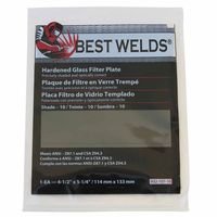 Best Welds 901-932-107-10 Glass Filter Plate Shade 10 4 1/2 x 5 1/4 in Green